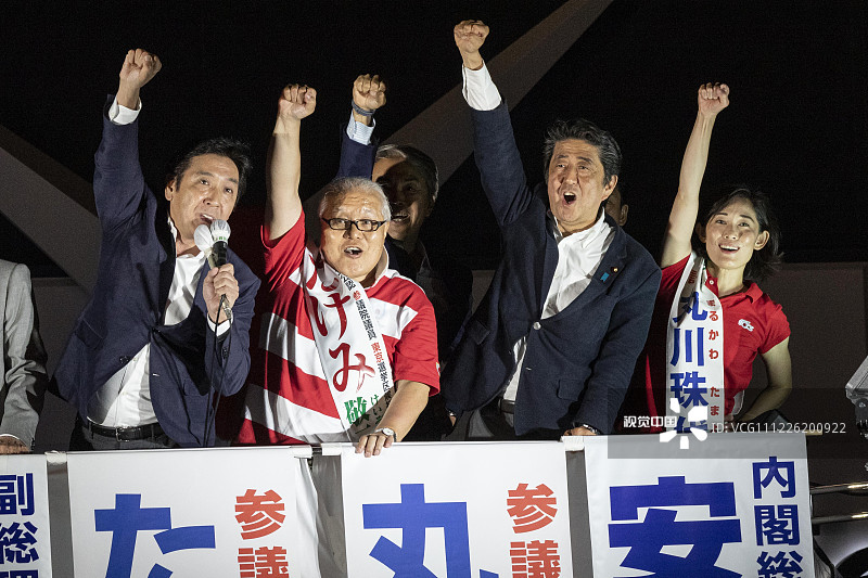安倍政权赢得日本参议院选举但修宪势力无法获得所需23以上席位已成定