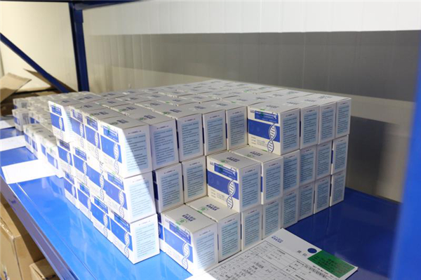 中国向塞尔维亚捐赠的新型冠状病毒核酸检测试剂盒 供图 武汉海关.jpg