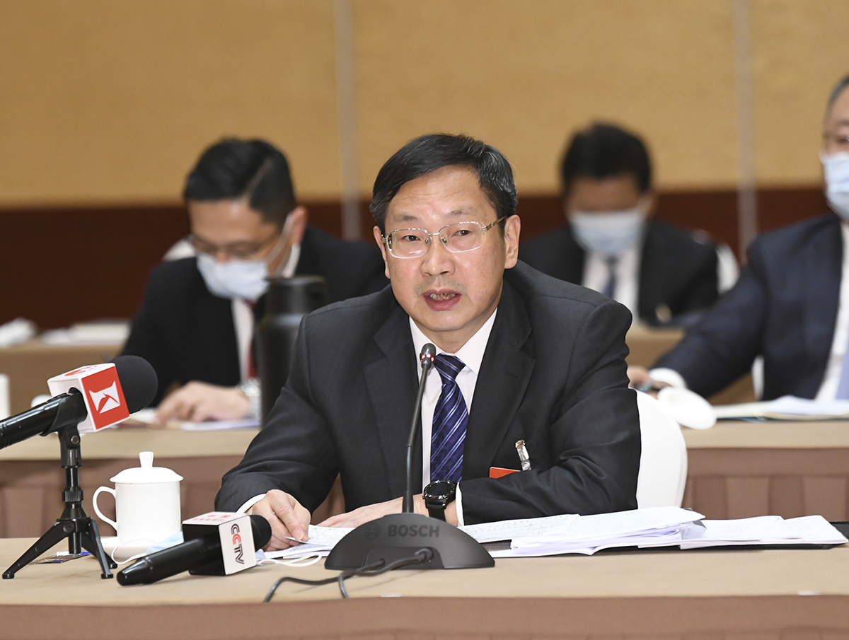 朱芝松代表正在发言。张驰 摄.JPG