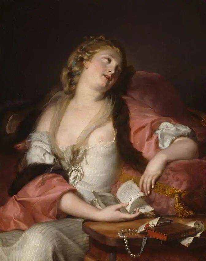 Auguste Bernard d’Agesci, Lady Reading the Letters of Helo?se and Abelard, c. 1780. 女士阅读爱洛漪丝与埃伯拉德的通信 （1780）.jpeg
