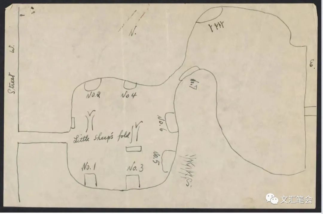 赵武平配图：小羊圈地图，老舍1947年亲笔绘制.jpg