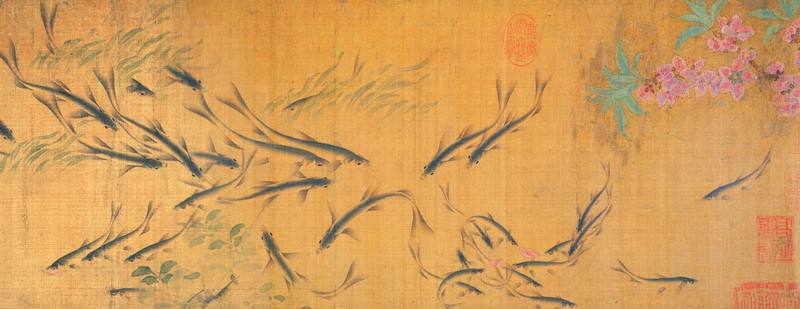 恽寿平落花游鱼图轴.jpg 恽寿平落花游鱼图轴.jpg