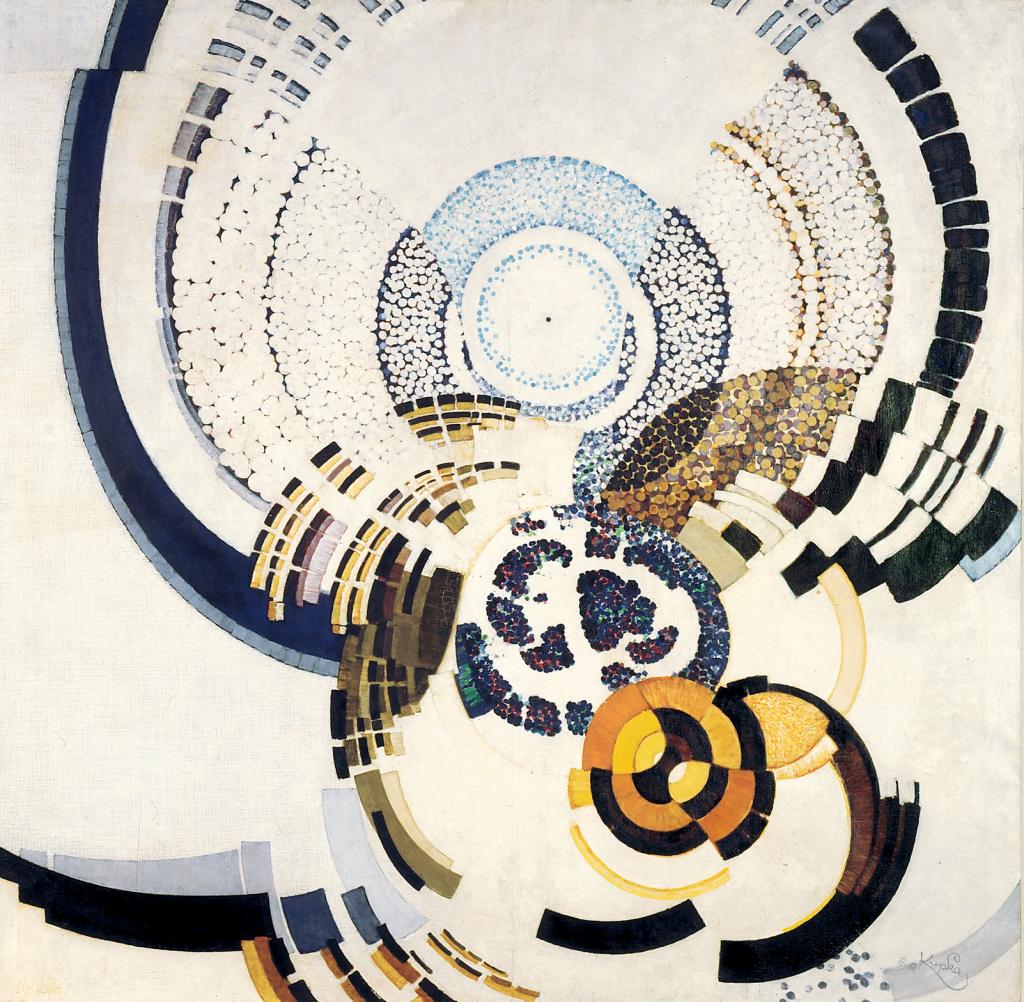 弗朗提歇克·库普卡,《围绕一点》,1920—1930年.jpg