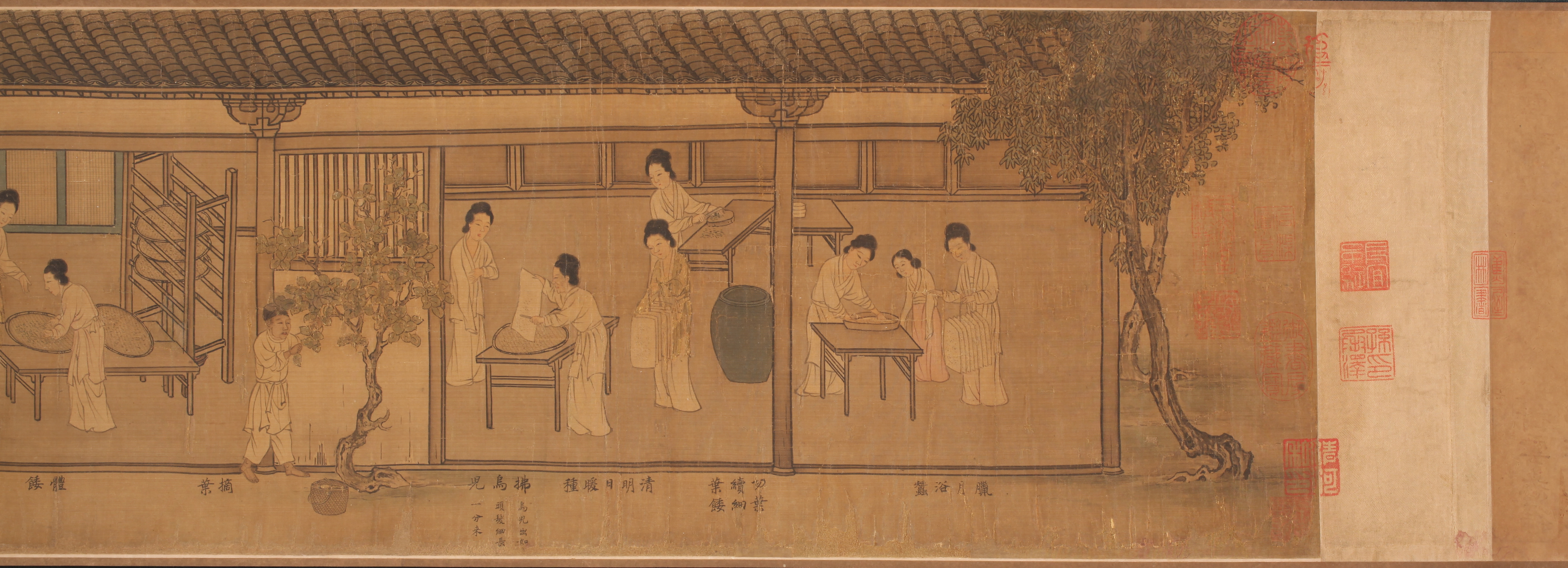 南宋蚕织图局部,黑龙江博物馆.jpg 南宋蚕织图局部,黑龙江博物馆.jpg